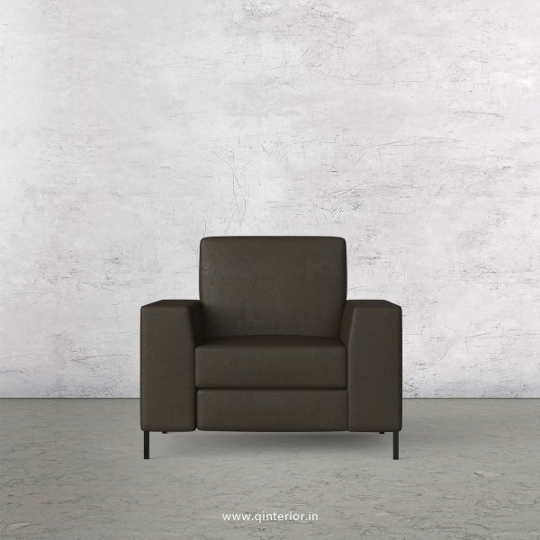 Viva 1 Seater Sofa in Fab Leather Fabric - SFA015 FL11