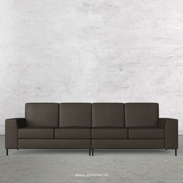 Viva 4 Seater Sofa in Fab Leather Fabric - SFA015 FL11