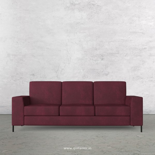Viva 3 Seater Sofa in Fab Leather Fabric - SFA015 FL12