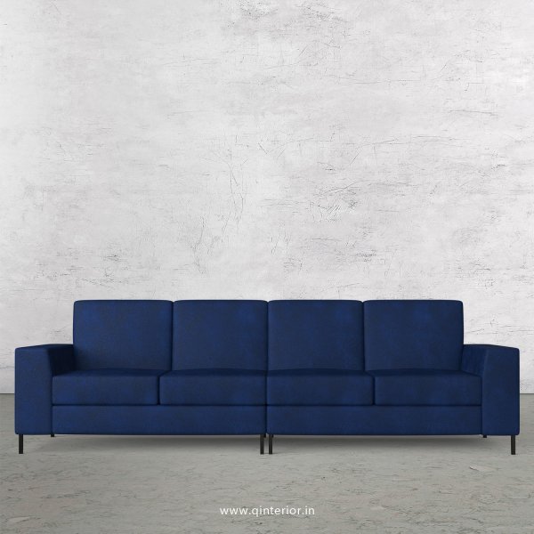 Viva 4 Seater Sofa in Fab Leather Fabric - SFA015 FL13