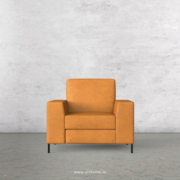 Viva 1 Seater Sofa in Fab Leather Fabric - SFA015 FL14