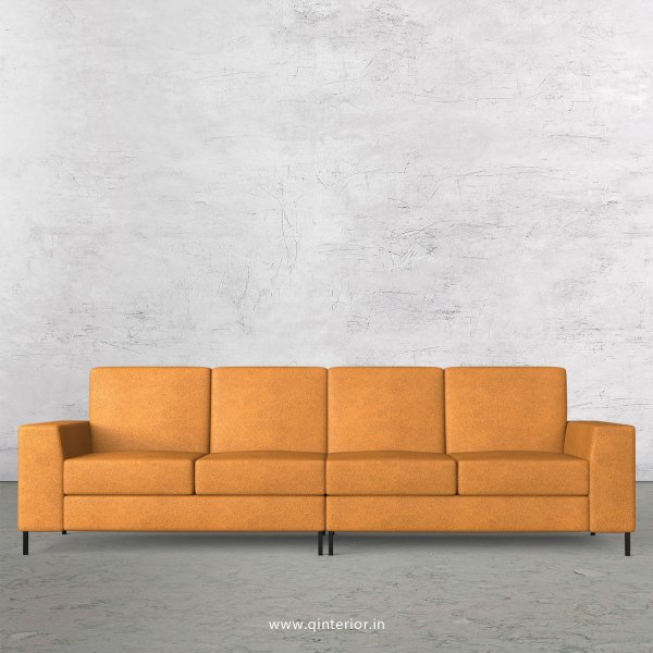 Viva 4 Seater Sofa in Fab Leather Fabric - SFA015 FL14