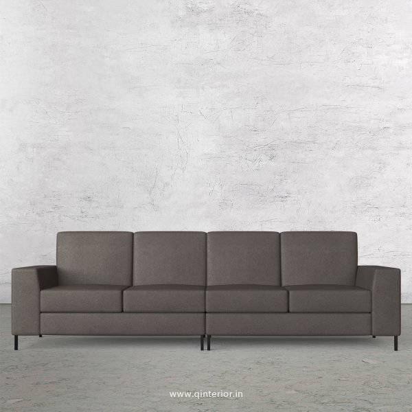 Viva 4 Seater Sofa in Fab Leather Fabric - SFA015 FL15
