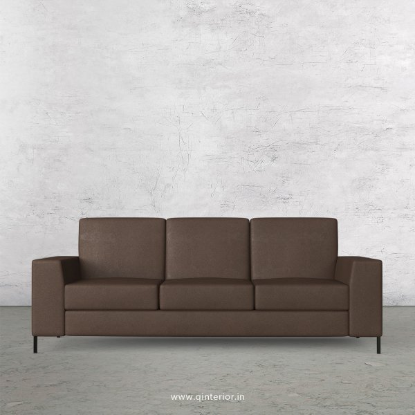 Viva 3 Seater Sofa in Fab Leather Fabric - SFA015 FL16