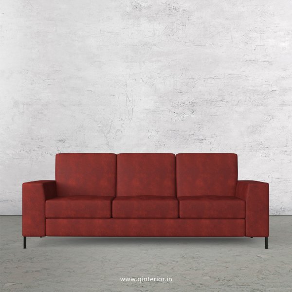 Viva 3 Seater Sofa in Fab Leather Fabric - SFA015 FL17