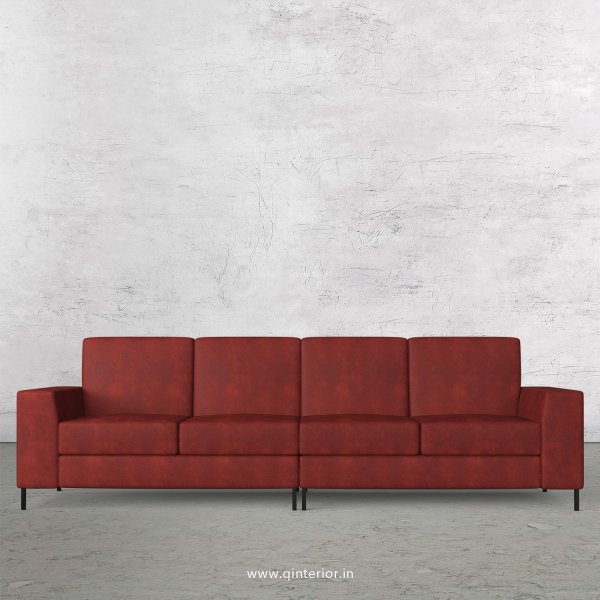 Viva 4 Seater Sofa in Fab Leather Fabric - SFA015 FL17