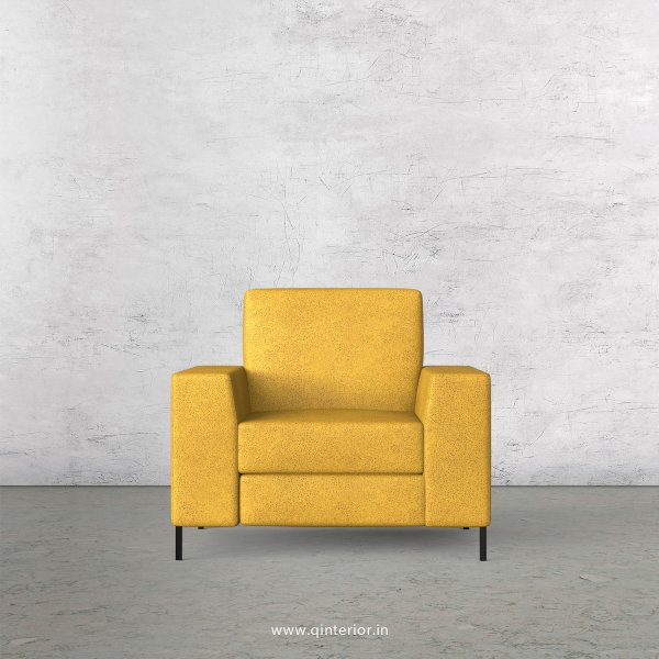 Viva 1 Seater Sofa in Fab Leather Fabric - SFA015 FL18