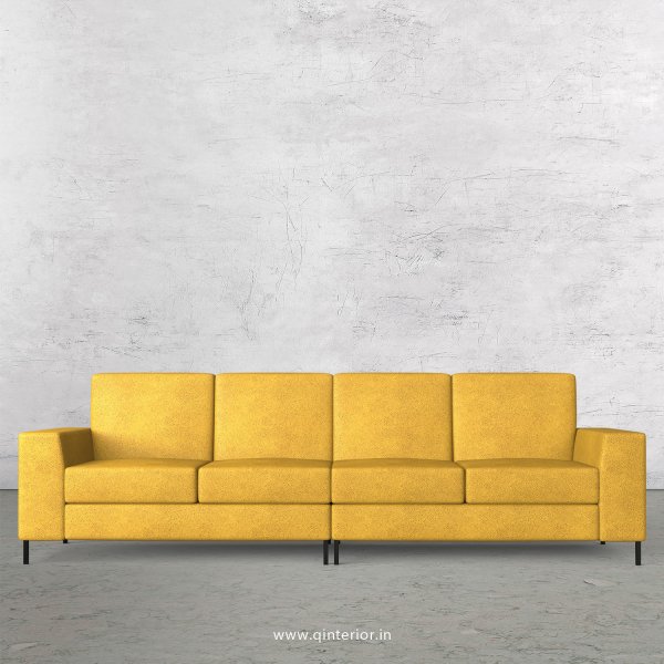 Viva 4 Seater Sofa in Fab Leather Fabric - SFA015 FL18