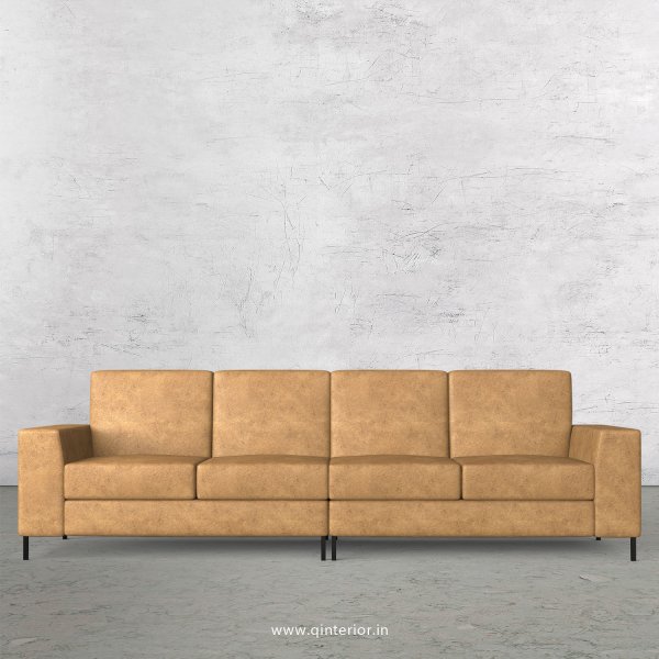 Viva 4 Seater Sofa in Fab Leather Fabric - SFA015 FL02