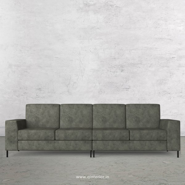 Viva 4 Seater Sofa in Fab Leather Fabric - SFA015 FL07