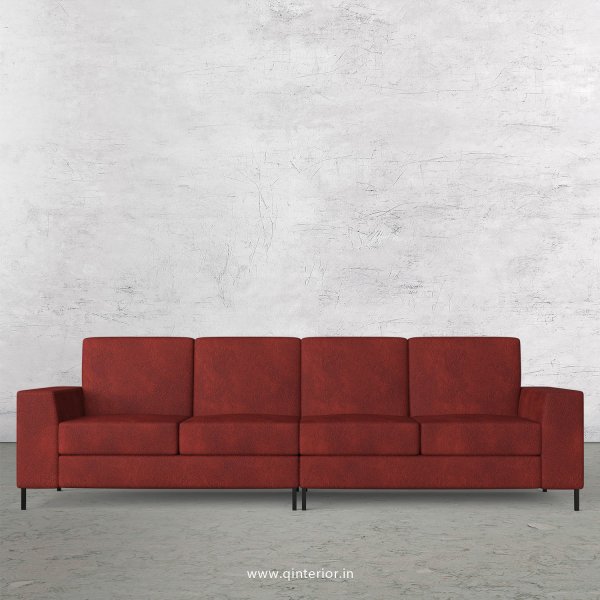 Viva 4 Seater Sofa in Fab Leather Fabric - SFA015 FL08