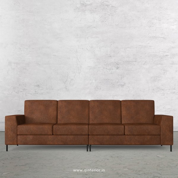 Viva 4 Seater Sofa in Fab Leather Fabric - SFA015 FL09