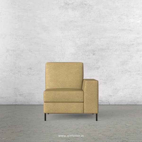 Viva 1 Seater Modular Sofa in Fab Leather Fabric - MSFA005 FL01