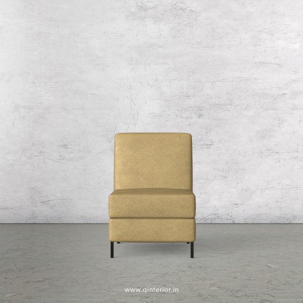 Viva 1 Seater Modular Sofa in Fab Leather Fabric - MSFA008 FL01