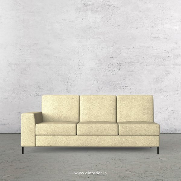 Viva 3 Seater Modular Sofa in Fab Leather Fabric - MSFA003 FL10