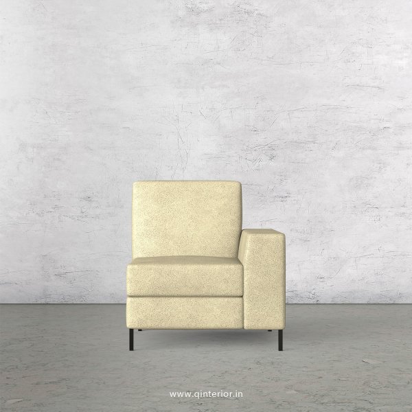 Viva 1 Seater Modular Sofa in Fab Leather Fabric - MSFA005 FL10