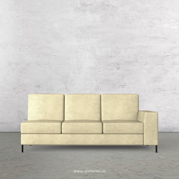 Viva 3 Seater Modular Sofa in Fab Leather Fabric - MSFA007 FL10