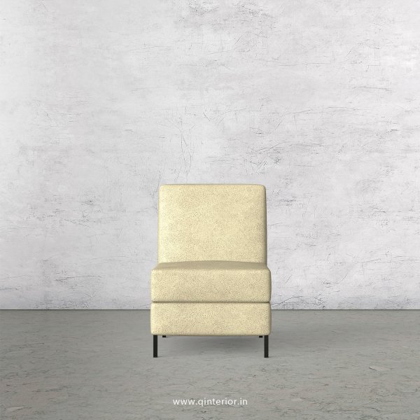 Viva 1 Seater Modular Sofa in Fab Leather Fabric - MSFA008 FL10