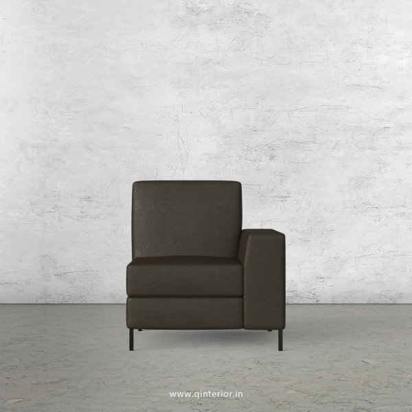 Viva 1 Seater Modular Sofa in Fab Leather Fabric - MSFA005 FL11