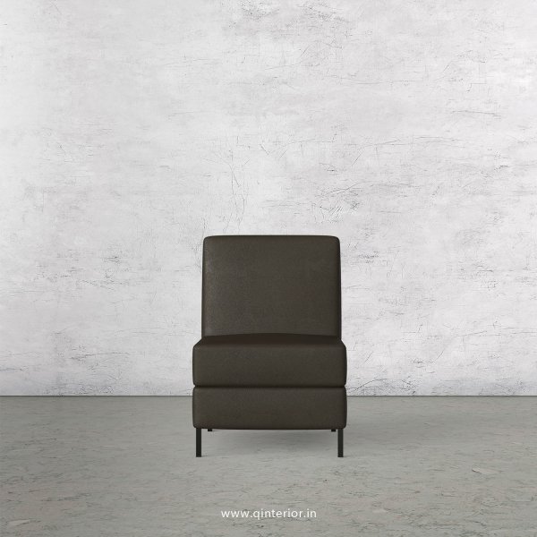 Viva 1 Seater Modular Sofa in Fab Leather Fabric - MSFA008 FL11