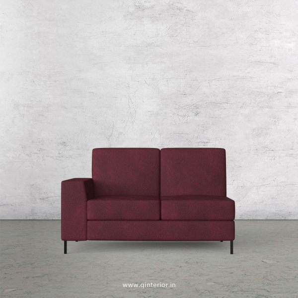 Viva 2 Seater Modular Sofa in Fab Leather Fabric - MSFA002 FL12