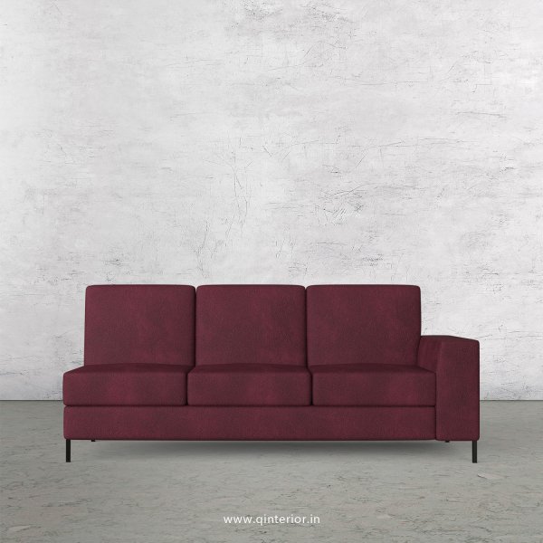 Viva 3 Seater Modular Sofa in Fab Leather Fabric - MSFA007 FL12