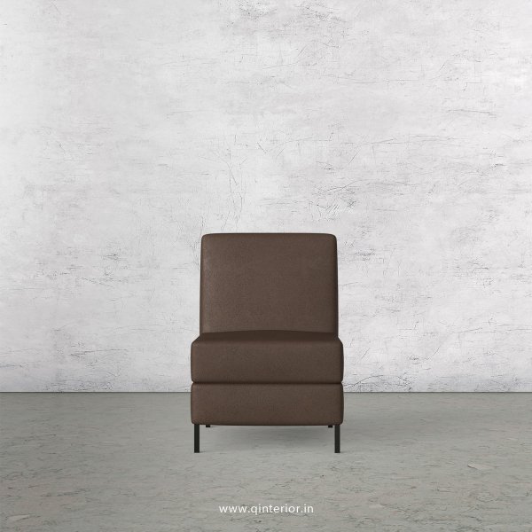 Viva 1 Seater Modular Sofa in Fab Leather Fabric - MSFA008 FL16