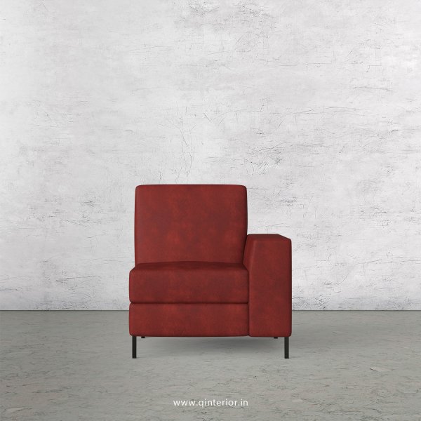Viva 1 Seater Modular Sofa in Fab Leather Fabric - MSFA005 FL17