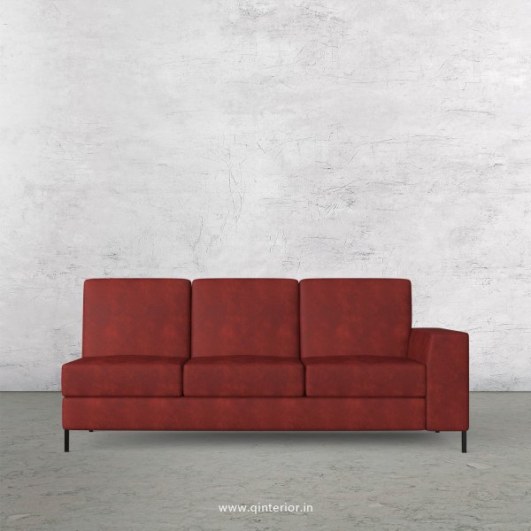 Viva 3 Seater Modular Sofa in Fab Leather Fabric - MSFA007 FL17