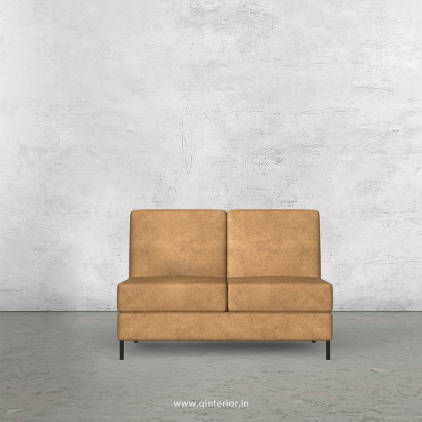 Viva 2 Seater Modular Sofa in Fab Leather Fabric - MSFA011 FL02