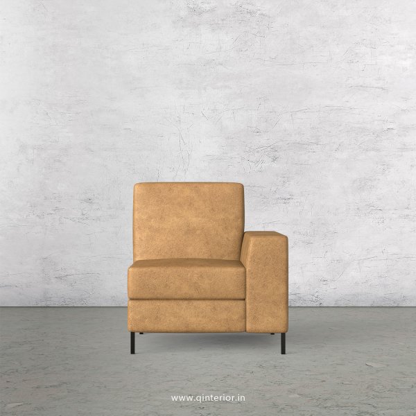 Viva 1 Seater Modular Sofa in Fab Leather Fabric - MSFA005 FL02
