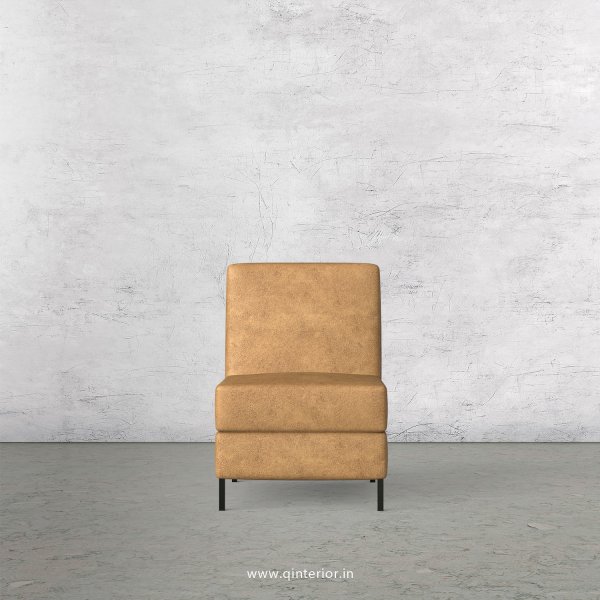 Viva 1 Seater Modular Sofa in Fab Leather Fabric - MSFA008 FL02