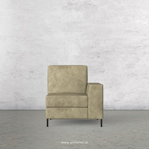 Viva 1 Seater Modular Sofa in Fab Leather Fabric - MSFA005 FL03
