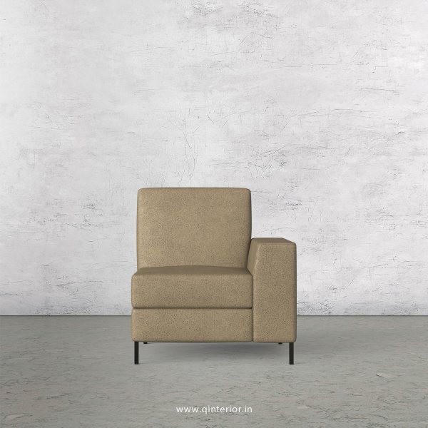 Viva 1 Seater Modular Sofa in Fab Leather Fabric - MSFA005 FL06