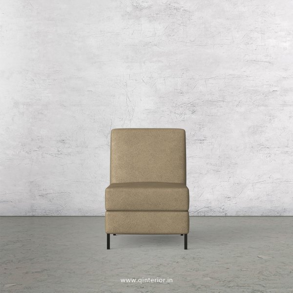 Viva 1 Seater Modular Sofa in Fab Leather Fabric - MSFA008 FL06
