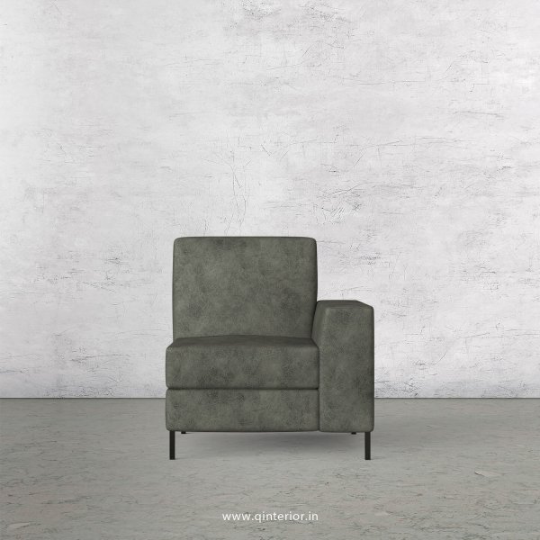 Viva 1 Seater Modular Sofa in Fab Leather Fabric - MSFA005 FL07