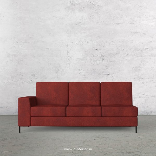 Viva 3 Seater Modular Sofa in Fab Leather Fabric - MSFA003 FL08