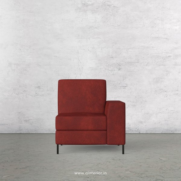 Viva 1 Seater Modular Sofa in Fab Leather Fabric - MSFA005 FL08
