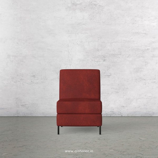 Viva 1 Seater Modular Sofa in Fab Leather Fabric - MSFA008 FL08