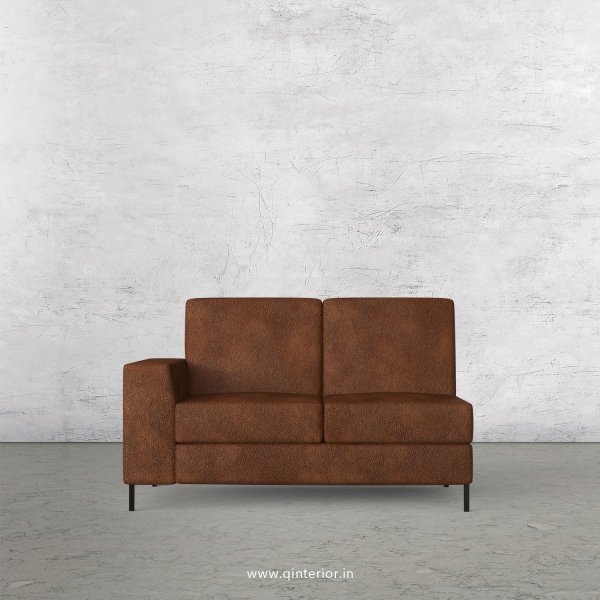 Viva 2 Seater Modular Sofa in Fab Leather Fabric - MSFA002 FL09