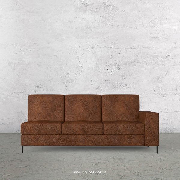 Viva 3 Seater Modular Sofa in Fab Leather Fabric - MSFA007 FL09