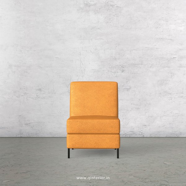 Viva 1 Seater Modular Sofa in Fab Leather Fabric - MSFA008 FL14