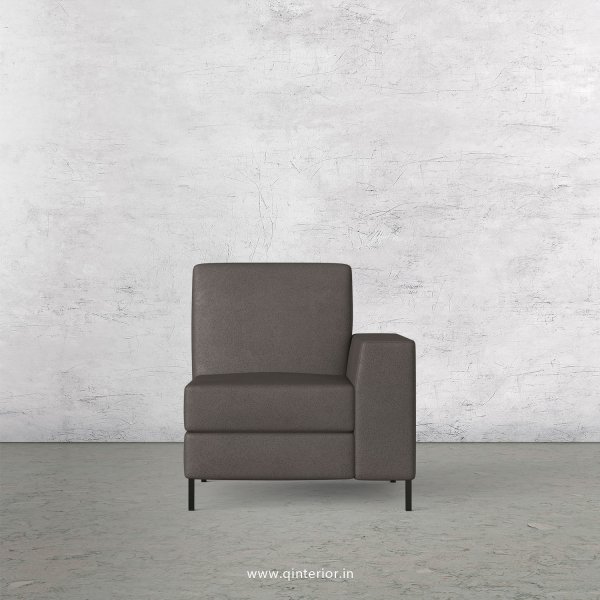 Viva 1 Seater Modular Sofa in Fab Leather Fabric - MSFA005 FL15