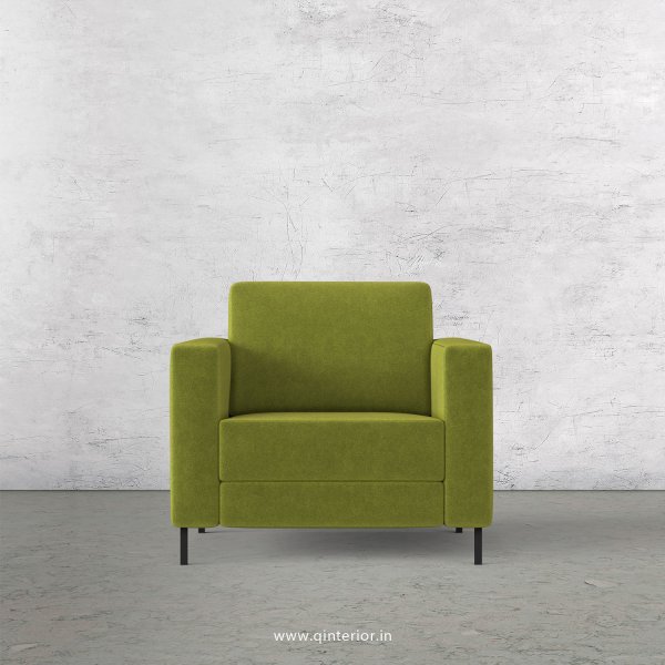 NIRVANA 1 Seater Sofa in Velvet Fabric - SFA016 VL10