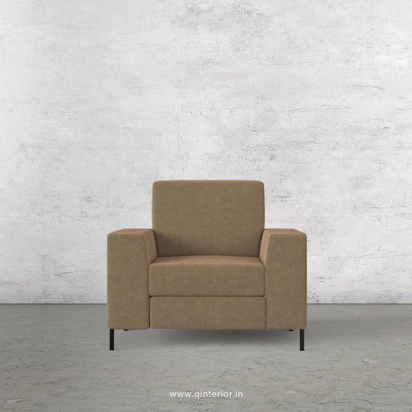 Viva 1 Seater Sofa in Velvet Fabric - SFA015 VL11