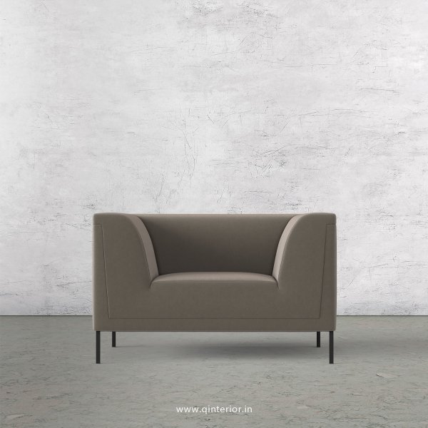 LUXURA 1 Seater Sofa in Velvet Fabric - SFA017 VL12