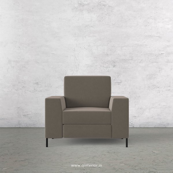 Viva 1 Seater Sofa in Velvet Fabric - SFA015 VL12