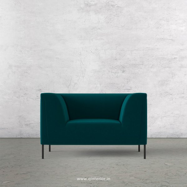 LUXURA 1 Seater Sofa in Velvet Fabric - SFA017 VL13