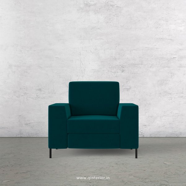 Viva 1 Seater Sofa in Velvet Fabric - SFA015 VL13