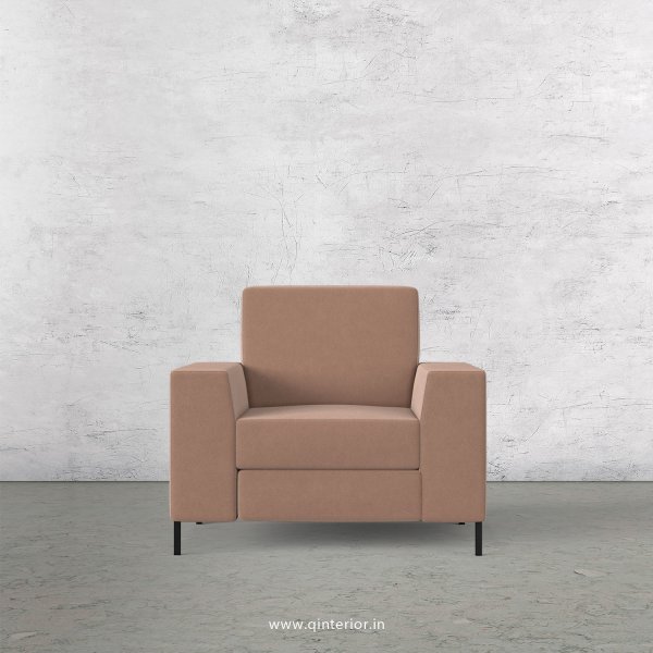 Viva 1 Seater Sofa in Velvet Fabric - SFA015 VL16